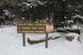 Ricketts Glen State Park im Winter - Weg geschlossen :-(